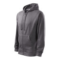 Mikina pánská Trendy Zipper 410 ocelově šedá