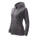 Mikina dámská Trendy Zipper 411 ocelově šedá