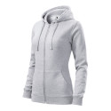 Mikina dámská Trendy Zipper 411 světle šedý melír