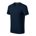 Tričko pánské Action V-neck 700 námořní modrá