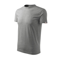 Tričko unisex Base R06 tmavě šedý melír 12 (brand label)