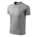 Tričko unisex V-neck 102 tmavě šedý melír