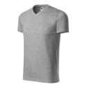 Tričko unisex Heavy V-neck 111 tmavě šedý melír