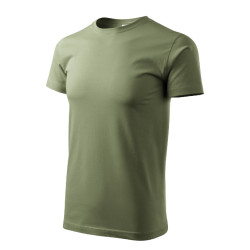 Tričko pánské Basic 129 khaki