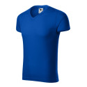 Tričko pánské Slim Fit V-neck 146 královská modrá