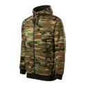 Mikina pánská Camo Zipper C19 camouflage brown