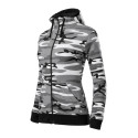 Mikina dámská Camo Zipper C20 camouflage gray