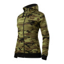 Mikina dámská Camo Zipper C20 camouflage green